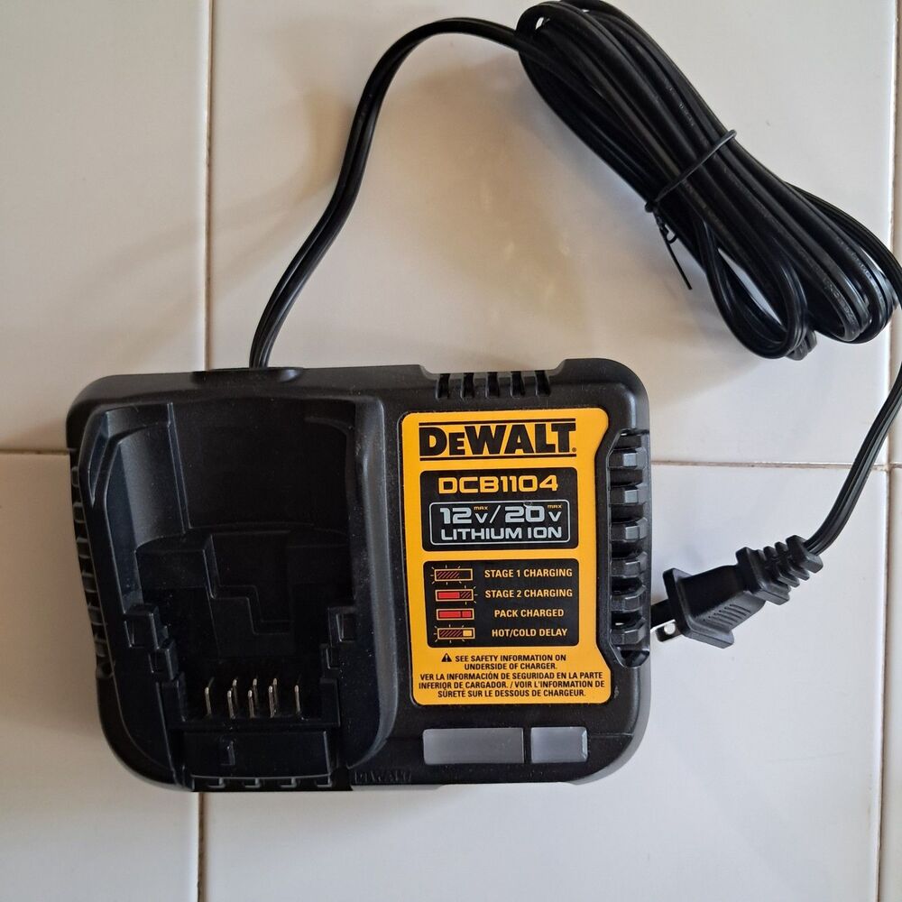DeWALT DCB1104 12V/20V Lithium-Ion Battery Charger New No Box